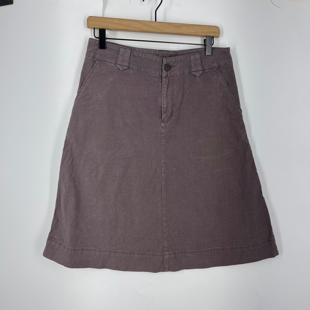 Patagonia Womens Vintage Hemp Organic Cotton A-Line Pickleball Skirt SZ 6 Hiking